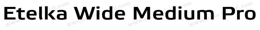 Etelka Wide Medium Pro Bold Italic字体转换